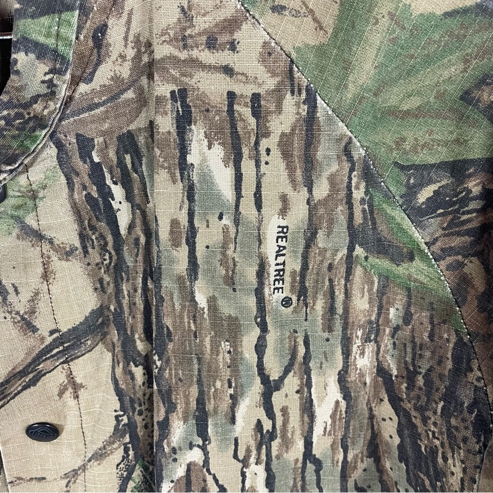VTG 80s/90s Realtree Camouflage Bomber Snap Jacket by Liberty Made in USA - Picture 3 of 14